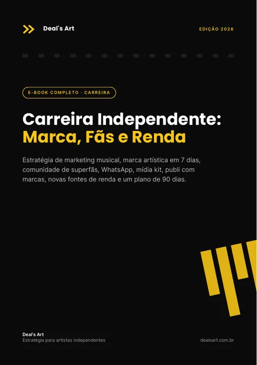 Capa do ebook Carreira Independente: Marca, Fãs e Renda