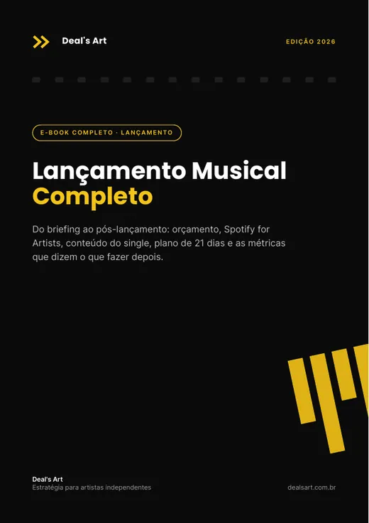 Capa do ebook Lançamento Musical Completo